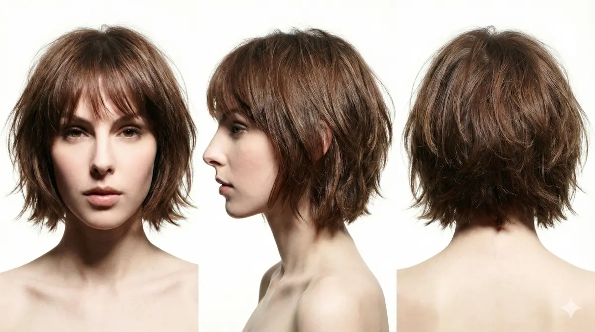 Soft Layered - Front, side and back view